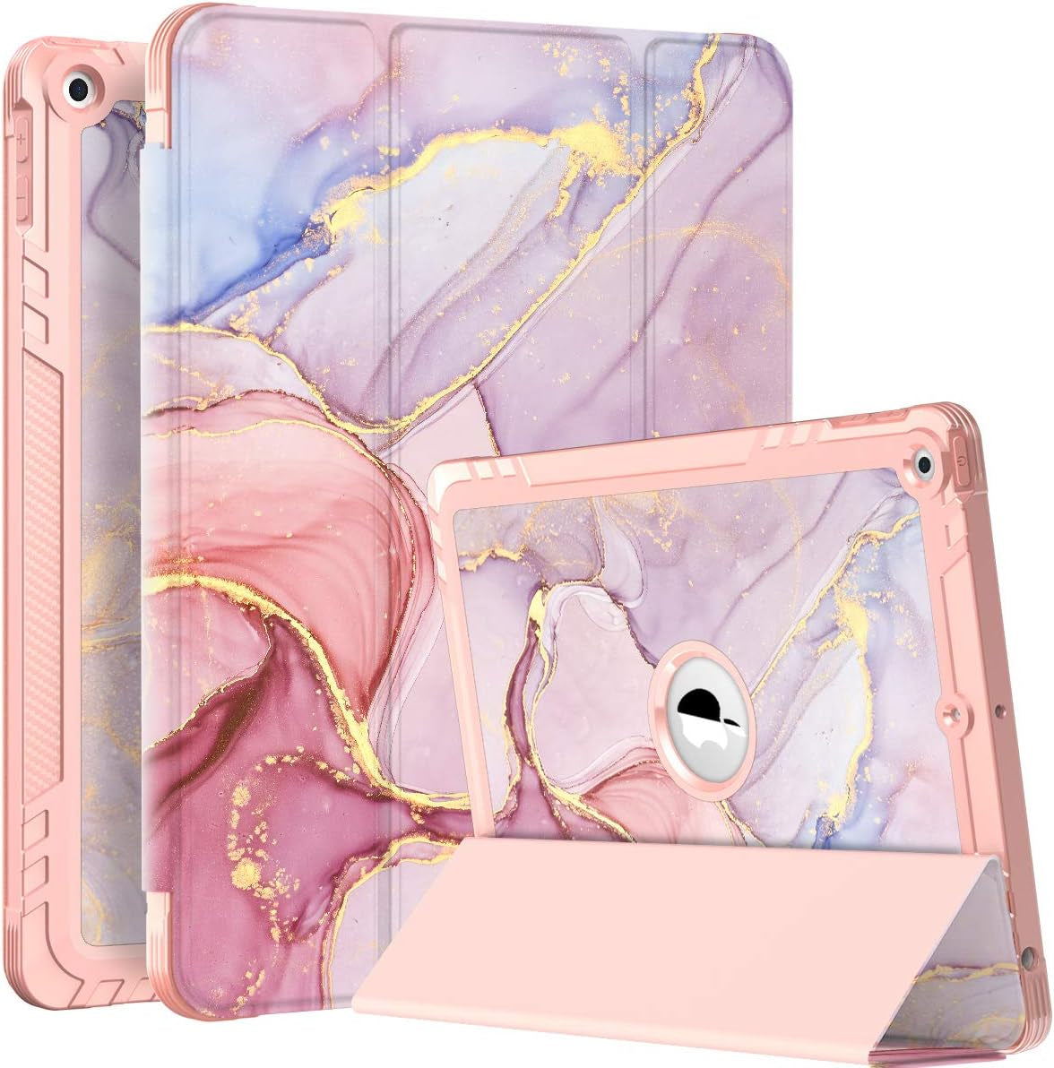Comptible with Pad 10.2 Case with Pencil Holder 2021& 2019 & 2020 Release,Pad 9Th/8Th/7Th Generation Case,Full Body Protective Filio Smart Case Cover with Wake/Sleep Feature