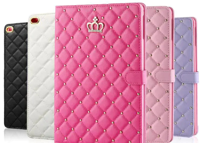 Crown and Rhinestone Full-Edge iPad Case