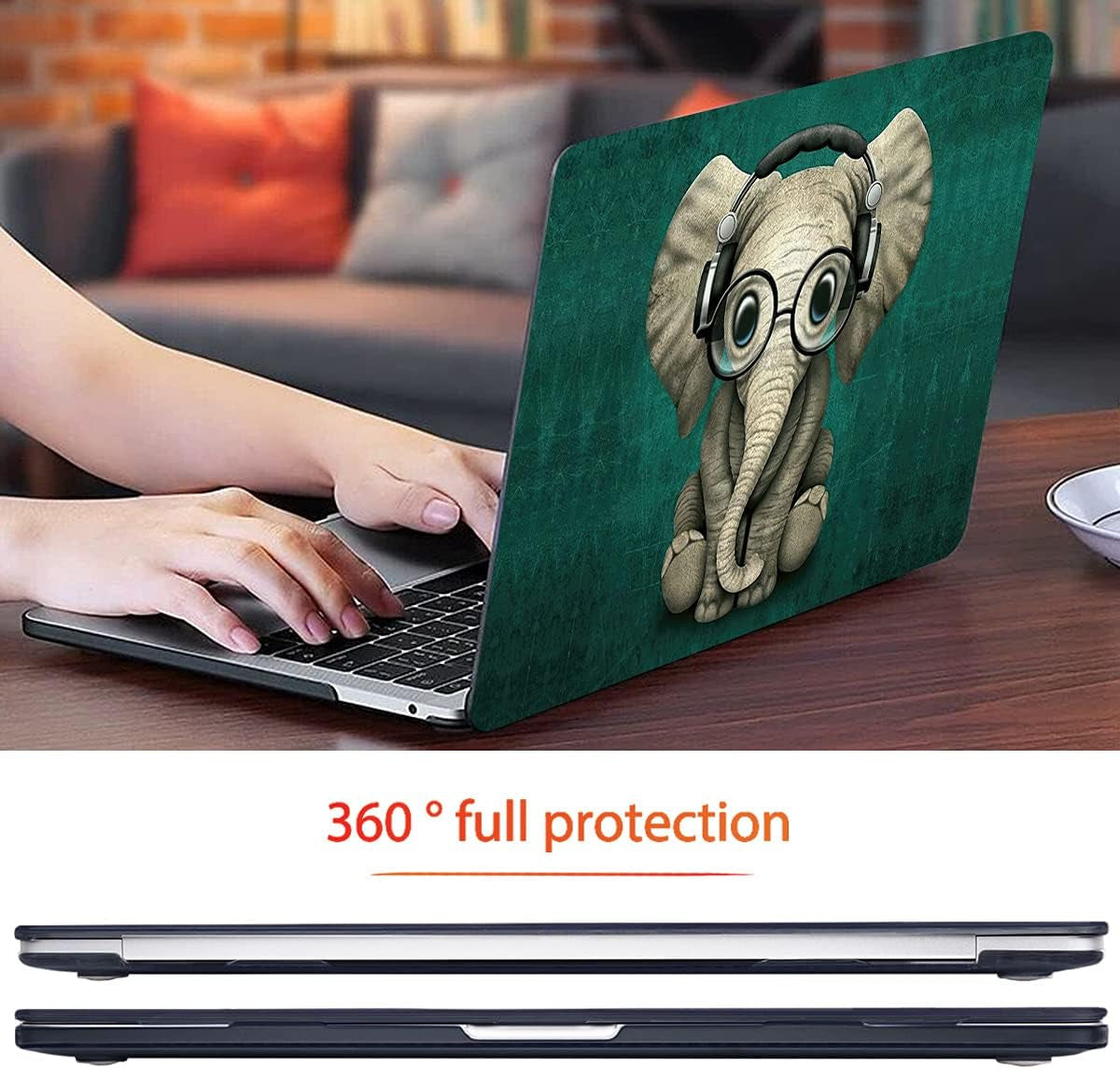 Hardshell MacBook Pro 13-Inch Case (2020-2022) for M1/M2 Models A2338, A2289, A2251 with Retina Display, Touch Bar, and Touch ID 
