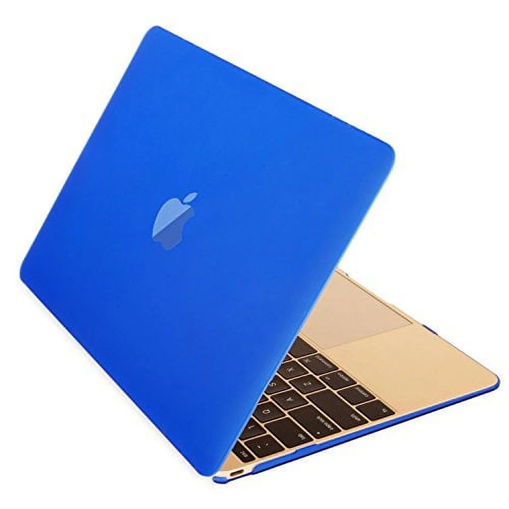 New Macbook 12 Inch Case, Ultra Slim Smooth Matte Finish Hard Shell See through Protective Cover for Macbook 12" with Retina Display A1534 (2016 / 2015 Newest Version), Blue