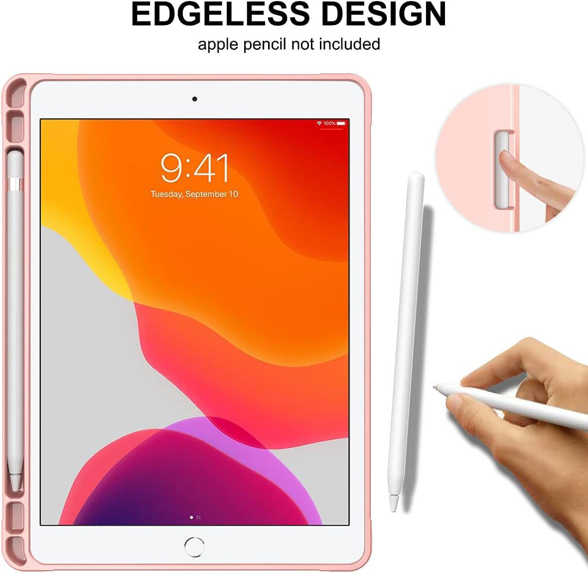 Comptible with Pad 10.2 Case with Pencil Holder 2021& 2019 & 2020 Release,Pad 9Th/8Th/7Th Generation Case,Full Body Protective Filio Smart Case Cover with Wake/Sleep Feature