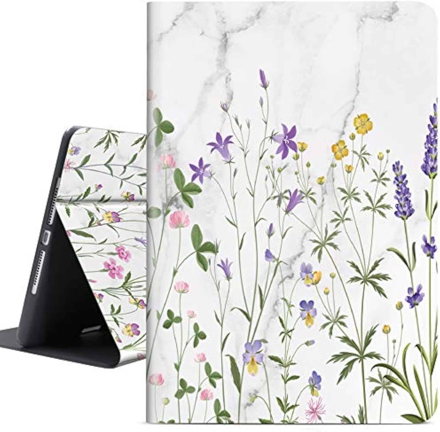 TPU Case for Ipad Mini 4 / Ipad Mini 5 (5Th Generation 2019), Auto Sleep/Wake with Apple Pencil Holder [Anti Fingerprint][Anti Dirt][Waterproof][Anti Scratch] Case Cover (Country Garden)