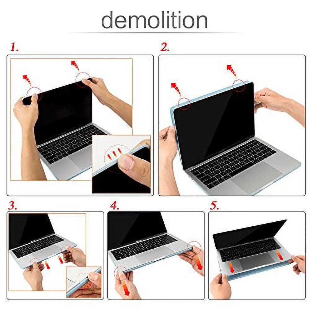 Macbook Pro 13 Case 2019 2018 2017 2016 A2159/A1989/A1706/A1708 Plastic Hard Shell with Keyboard Cover Bag for Newest Macbook Pro 13 Inch