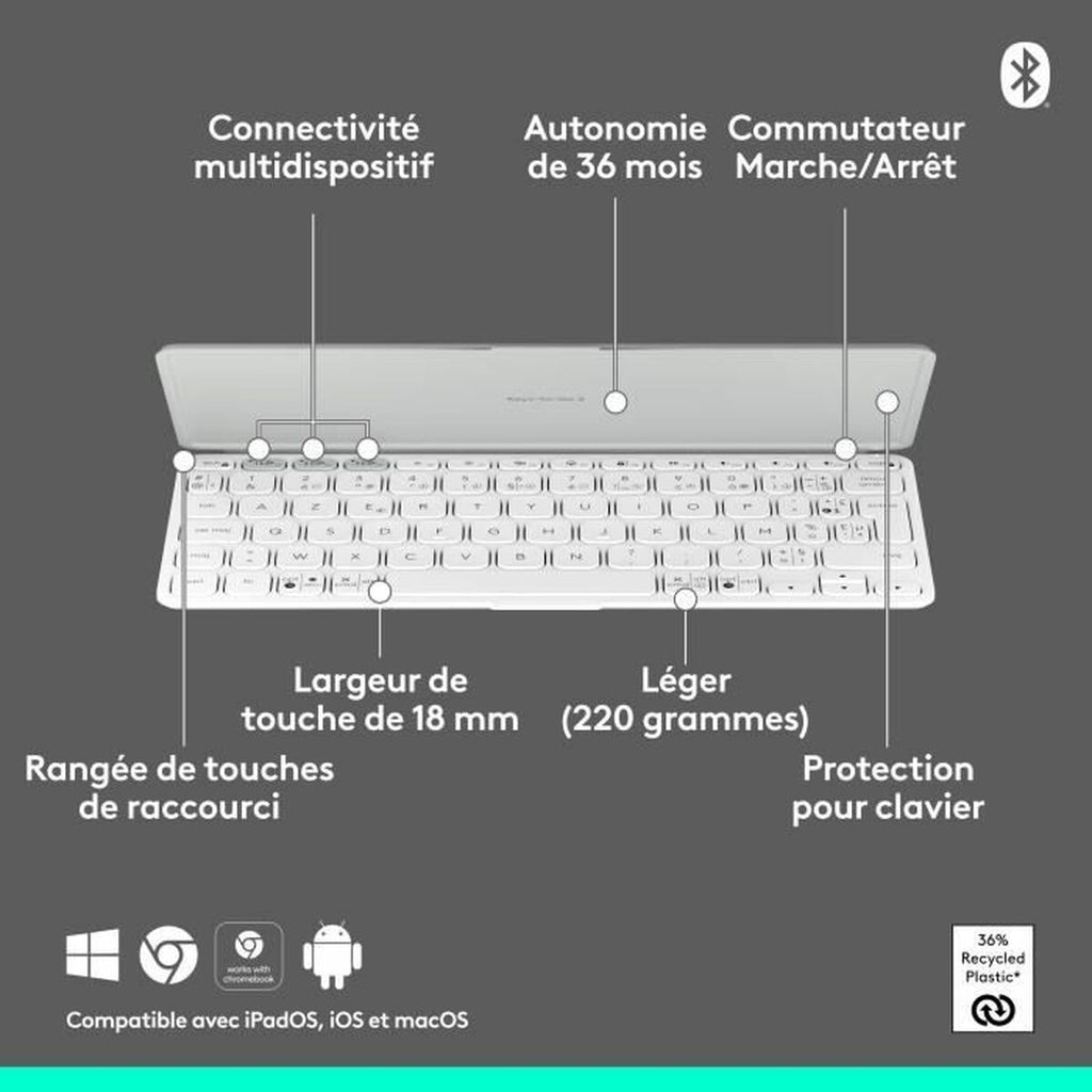 iPad Case + Keyboard Logitech Keys-to-Go 2-1