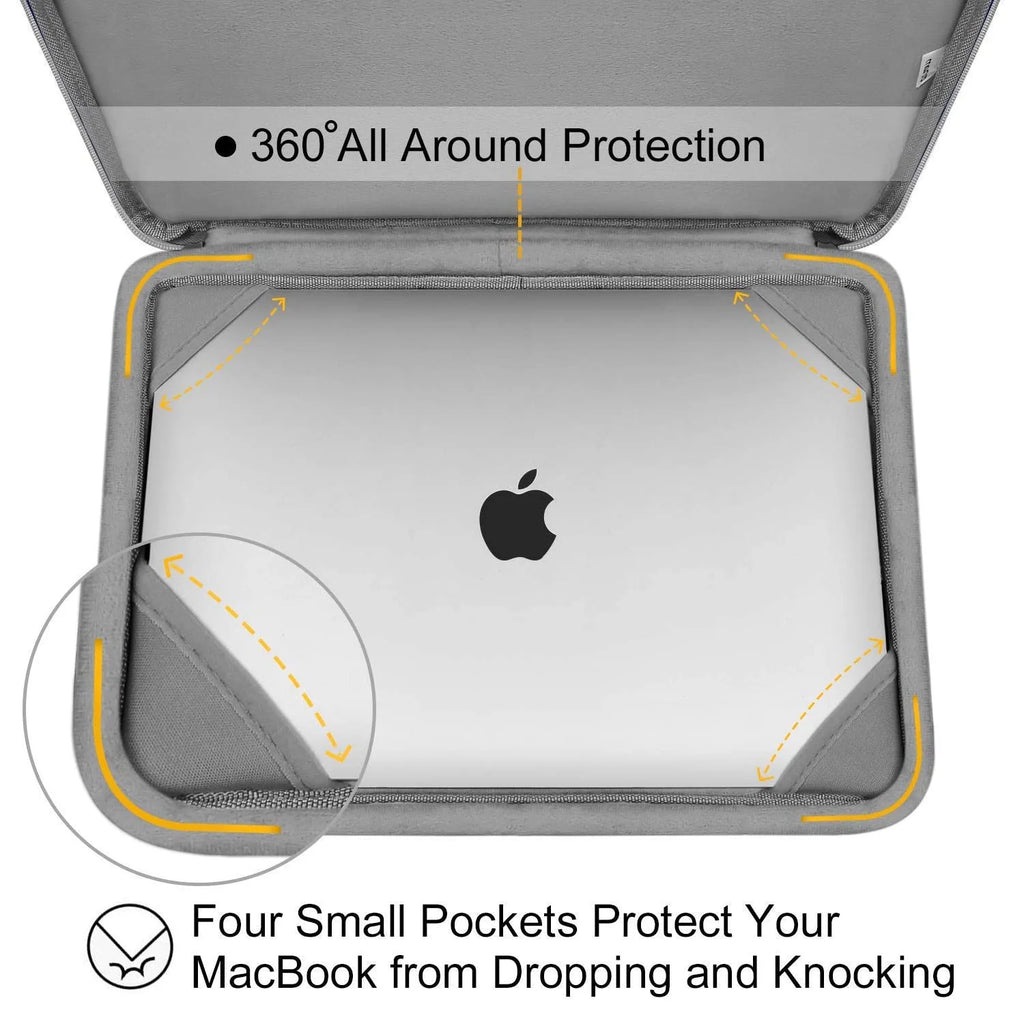 5 in 1 New Macbook Air 13 Inch Case A1932 2019 2018 Release, Hard Case Shell Cover&Sleeve Bag for Apple Macbook Air 13'' with Retina Display Andtouch ID, White Marble