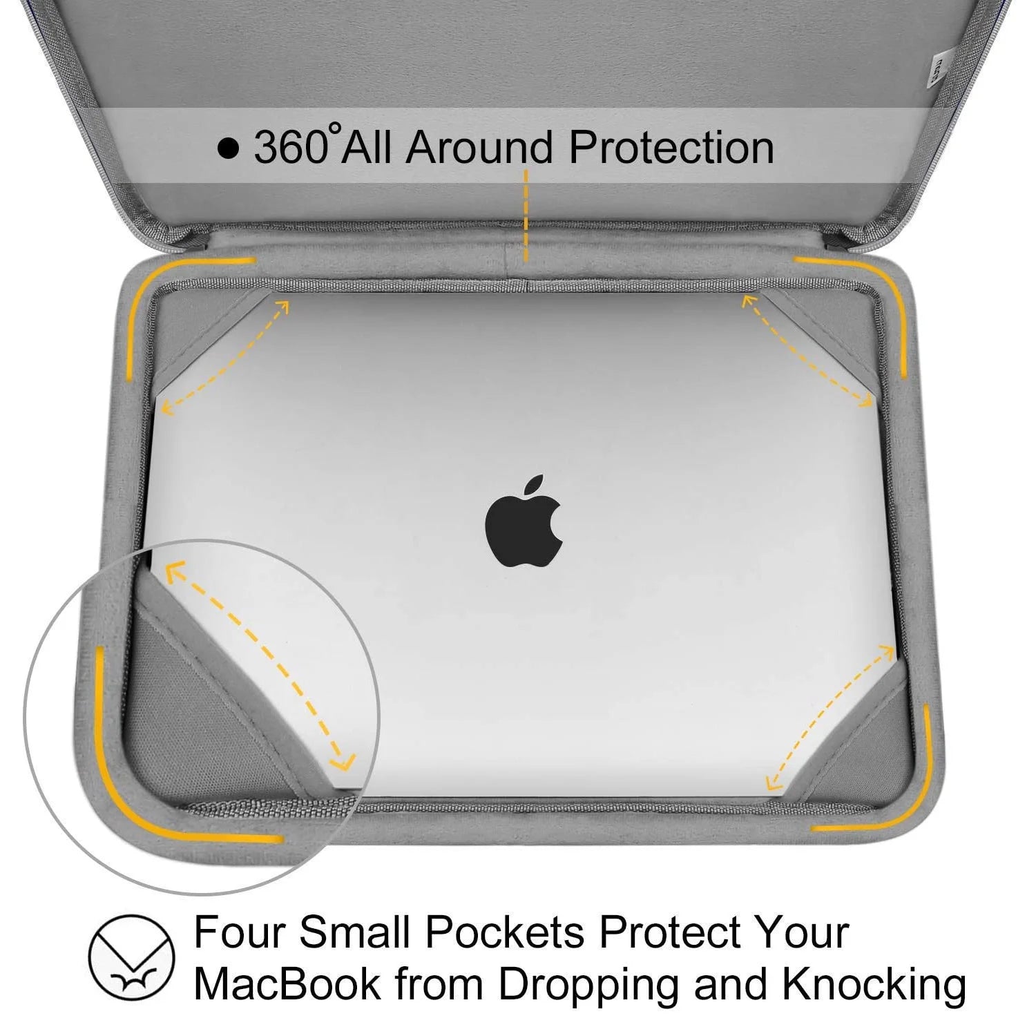 5 in 1 New Macbook Air 13 Inch Case A1932 2019 2018 Release, Hard Case Shell Cover&Sleeve Bag for Apple Macbook Air 13'' with Retina Display Andtouch ID, White Marble