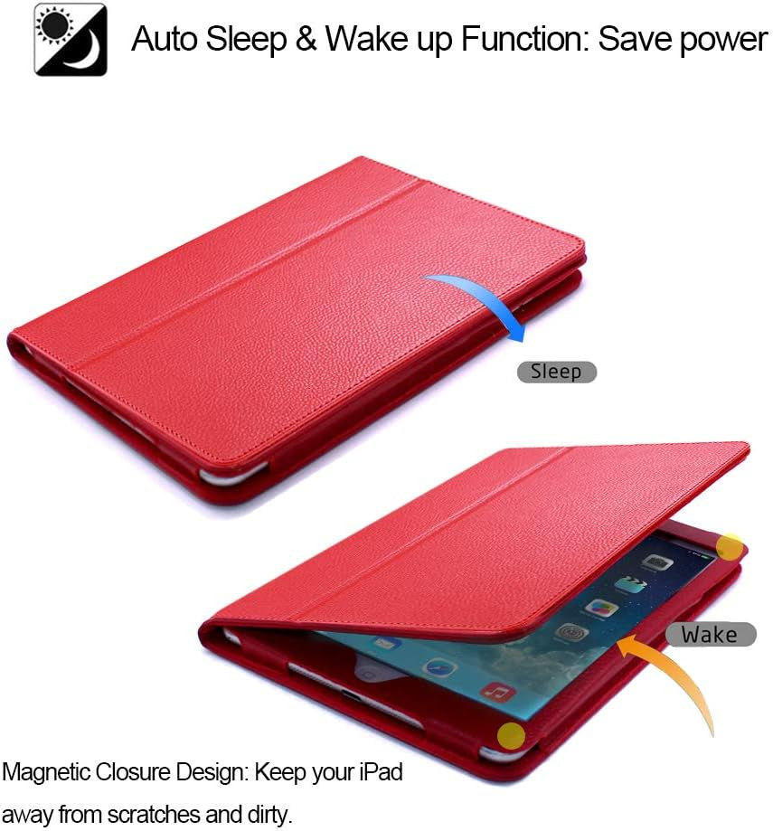 Slim Case for iPad Air 3 (10.5-Inch 2019) & iPad Pro (10.5 2017) Litchi Leather Flip 