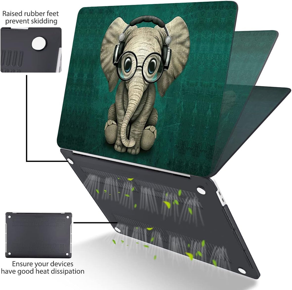 Hardshell MacBook Pro 13-Inch Case (2020-2022) for M1/M2 Models A2338, A2289, A2251 with Retina Display, Touch Bar, and Touch ID 
