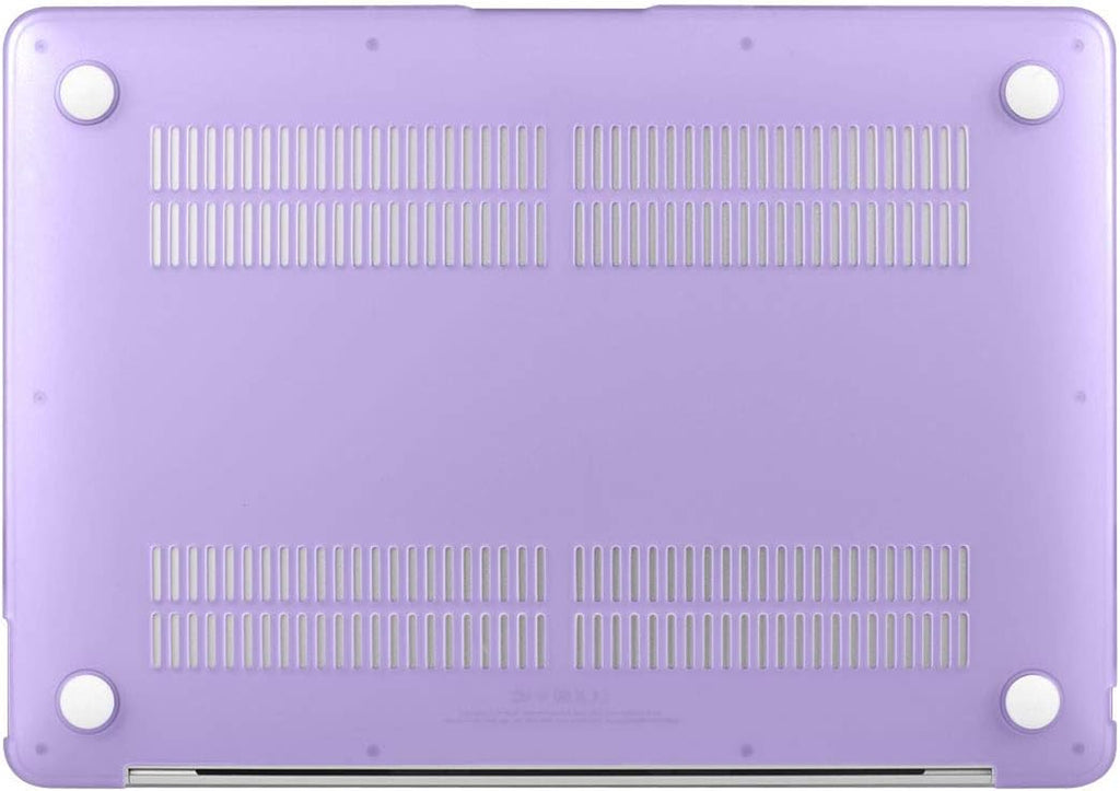 2022 2021 Macbook Air 13 Inch Case A2337 M1 A2179 A1932, Hard Shell Case Cover Compatible with Macbook Air 13 Inch with Retina Display & Touch ID (2018-2022), Purple