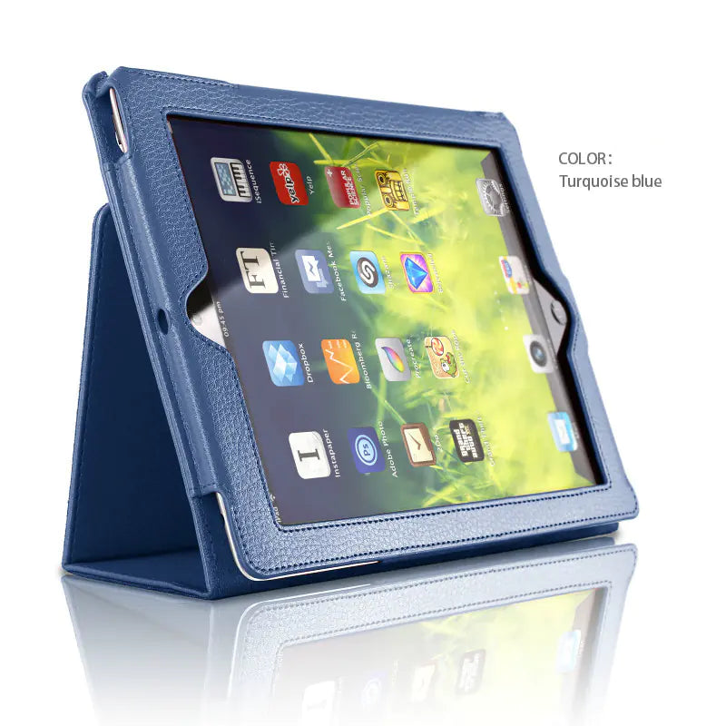 Litchi Pattern iPad Mini Case with Stand for iPad 4