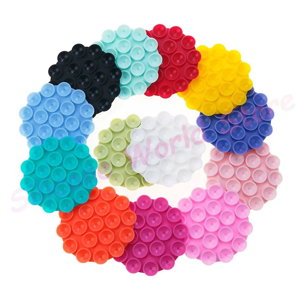 Silicone World Round Silicone Suction Cup Mobile Phone Anti-Slip Stand Fixed Pad