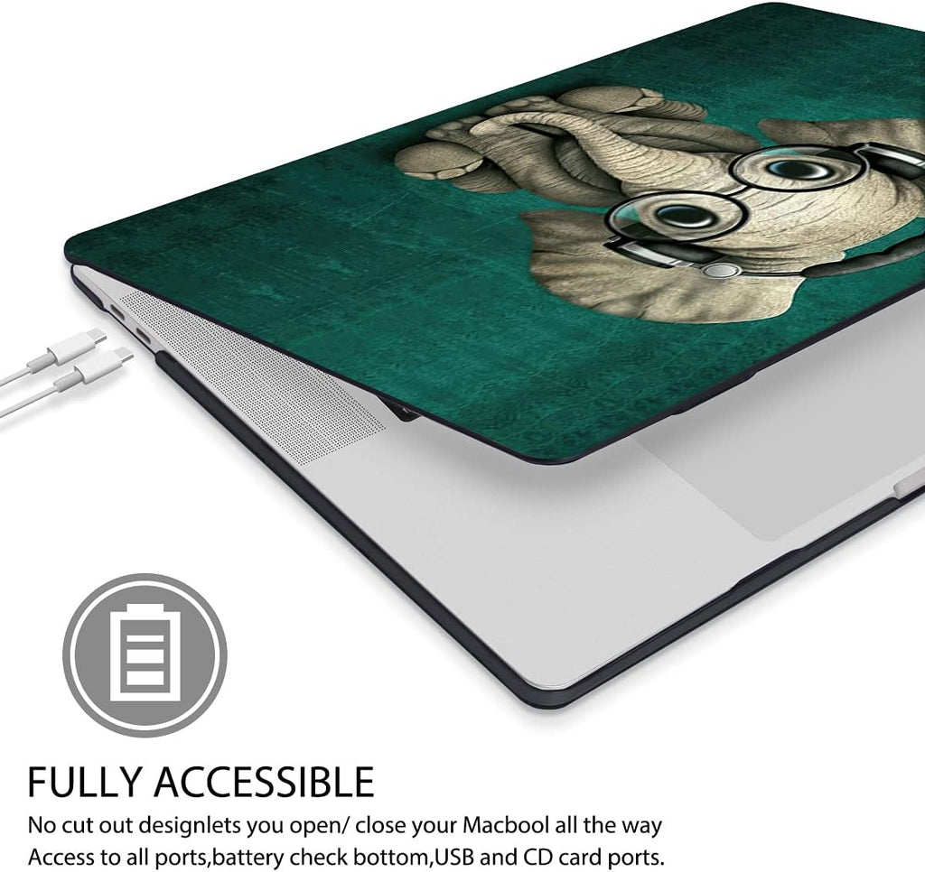 Hardshell MacBook Pro 13-Inch Case (2020-2022) for M1/M2 Models A2338, A2289, A2251 with Retina Display, Touch Bar, and Touch ID 