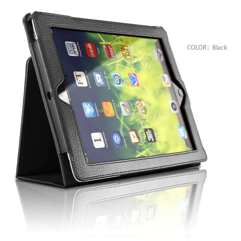 Litchi Pattern iPad Mini Case with Stand for iPad 4
