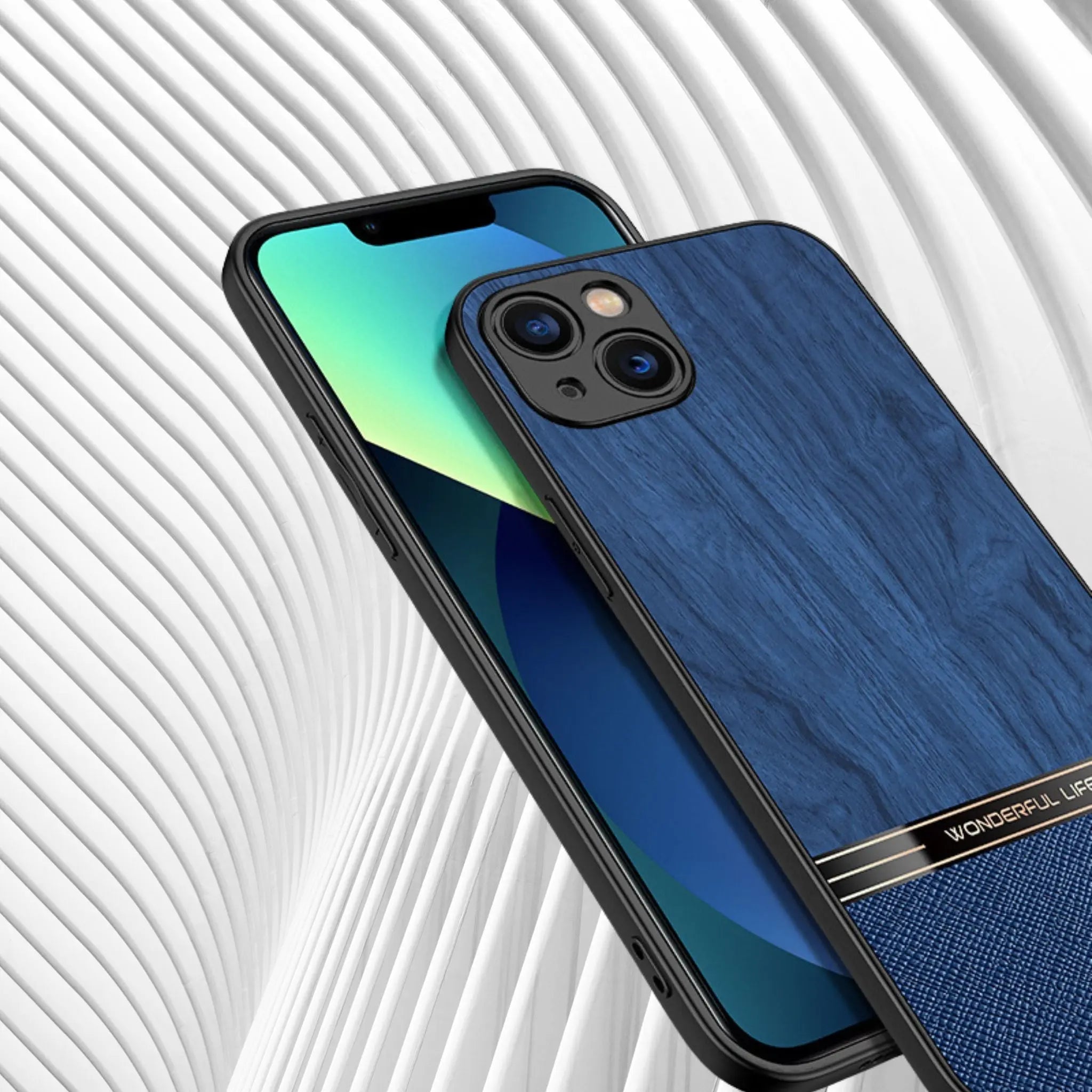 Anacotte iPhone 14 Pro frosted wood grain phone case