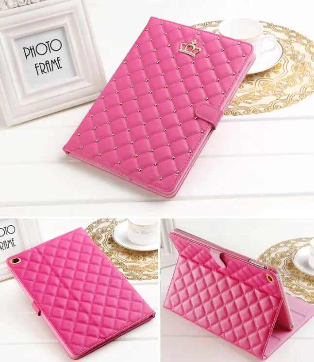 Crown and Rhinestone Full-Edge iPad Case