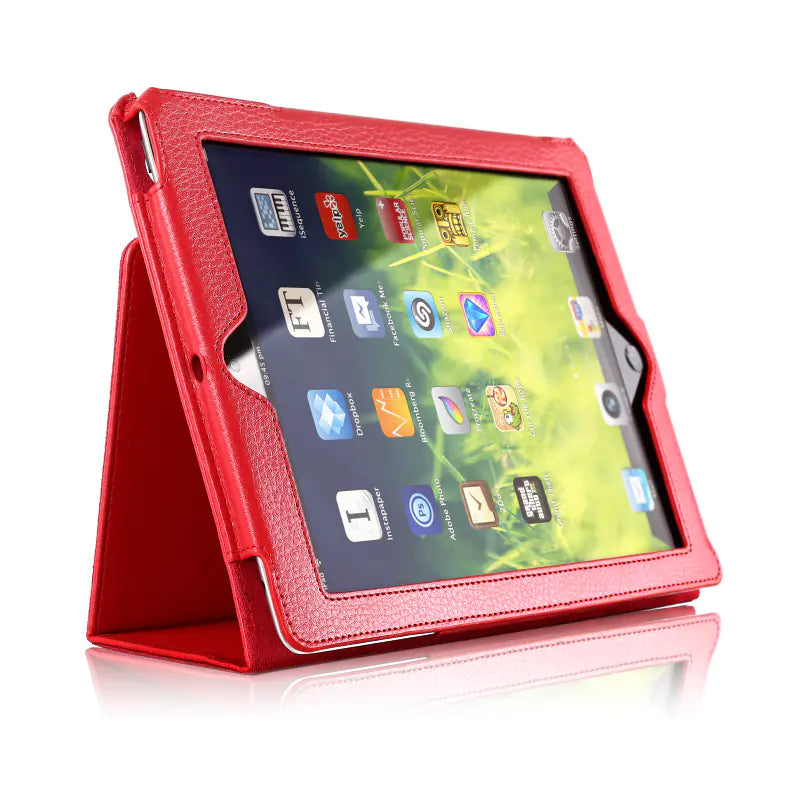 Litchi Pattern iPad Mini Case with Stand for iPad 4