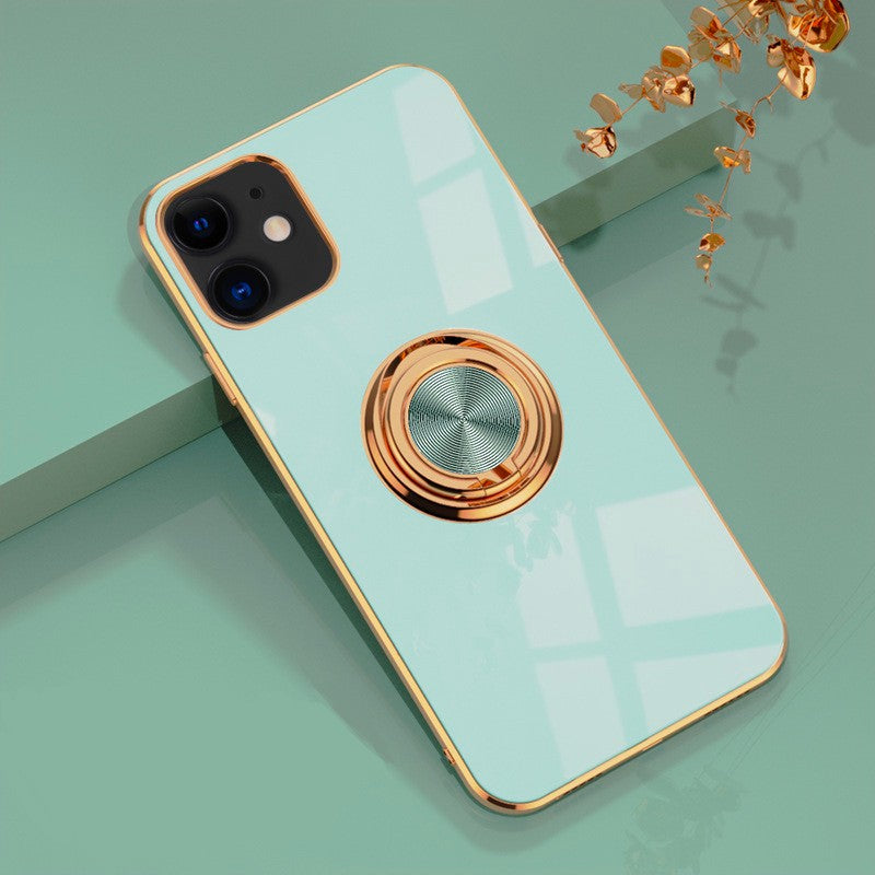 Ringora Electroplated Magnetic Ring Holder Case