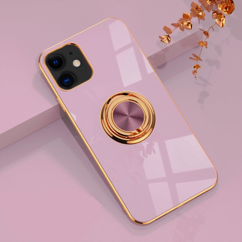 Ringora Electroplated Magnetic Ring Holder Case