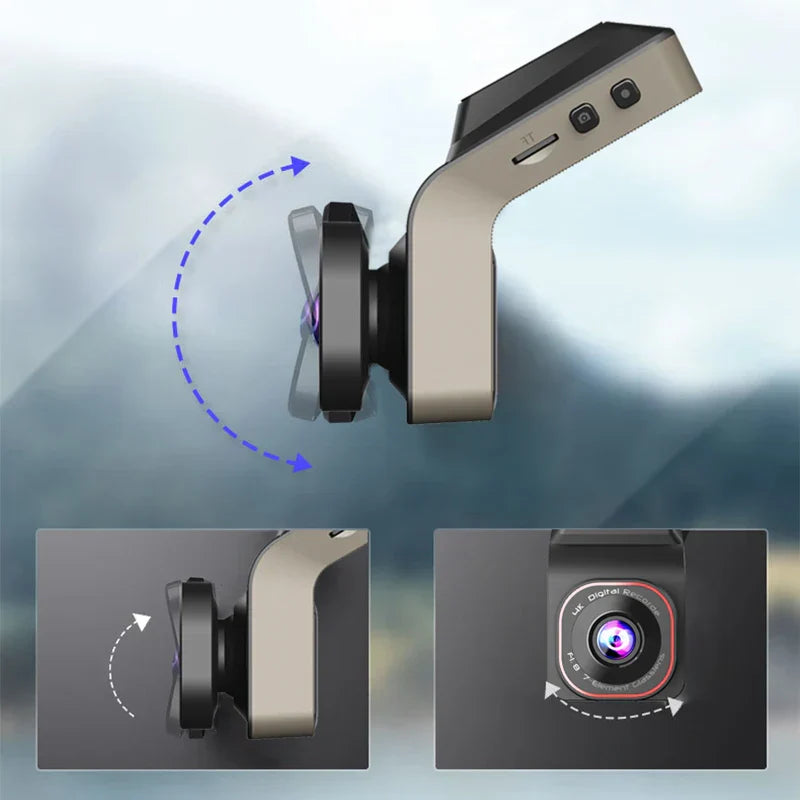 Ultra HD Mini Stealth Dash Cam Night Vision Black