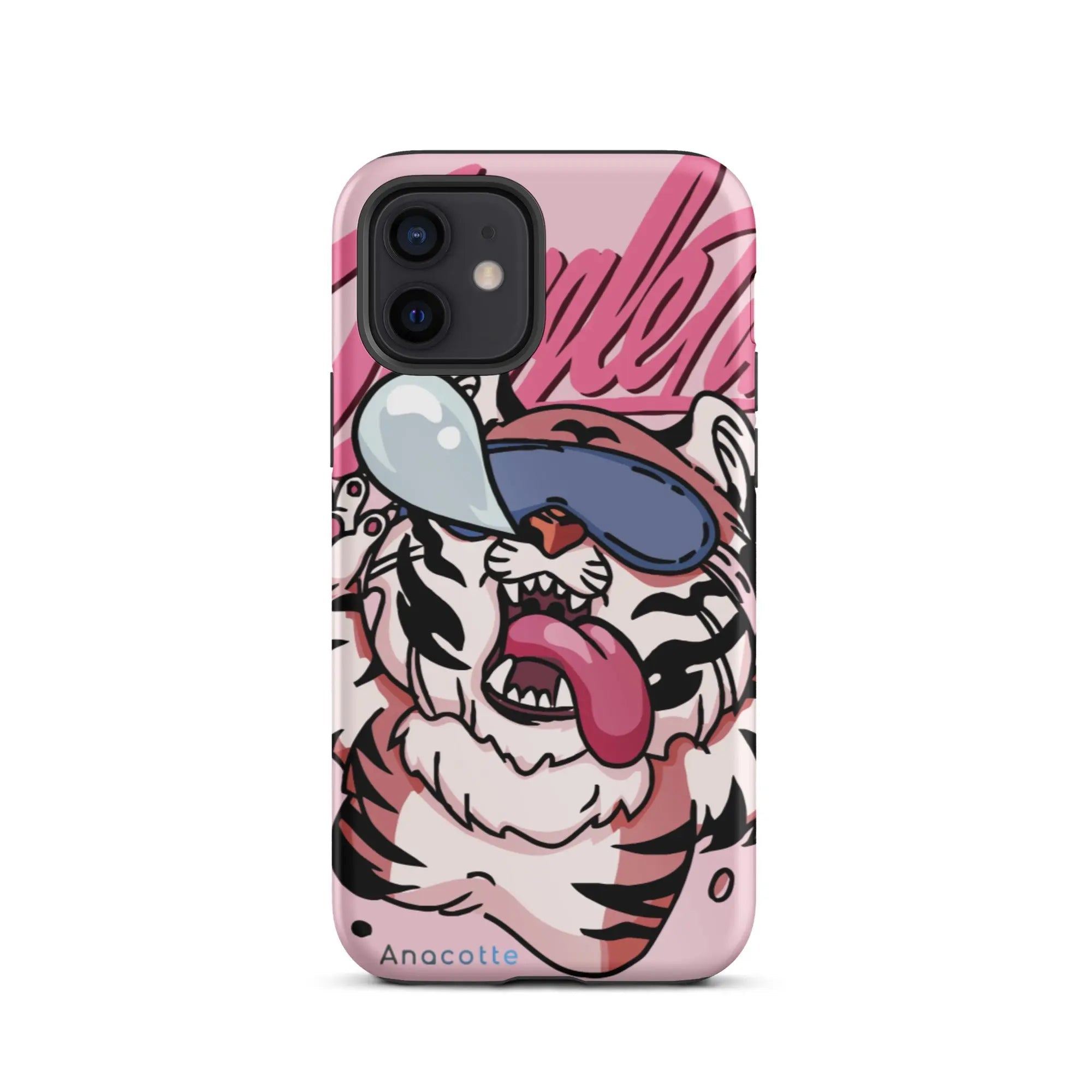 Sleepy tiger iPhone case