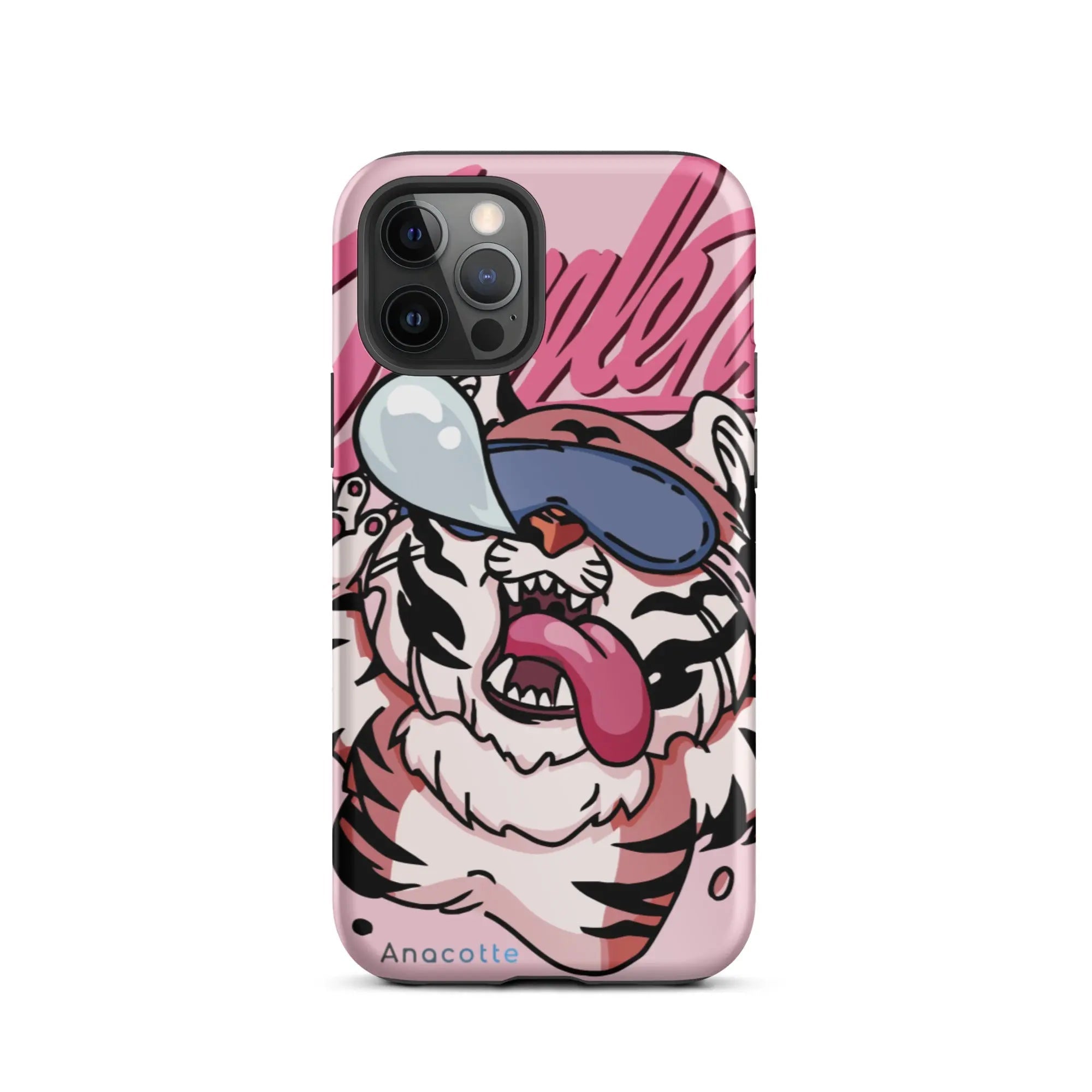Sleepy tiger iPhone case