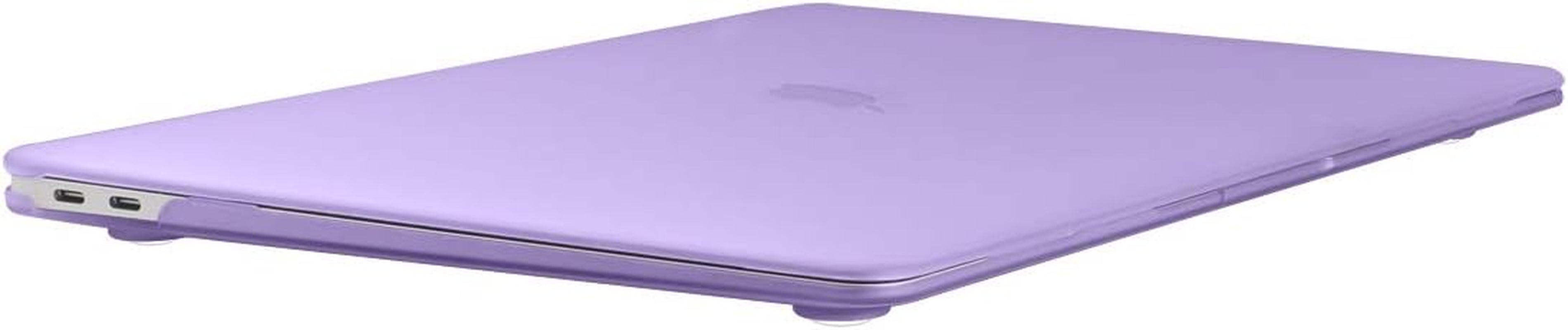 2022 2021 Macbook Air 13 Inch Case A2337 M1 A2179 A1932, Hard Shell Case Cover Compatible with Macbook Air 13 Inch with Retina Display & Touch ID (2018-2022), Purple