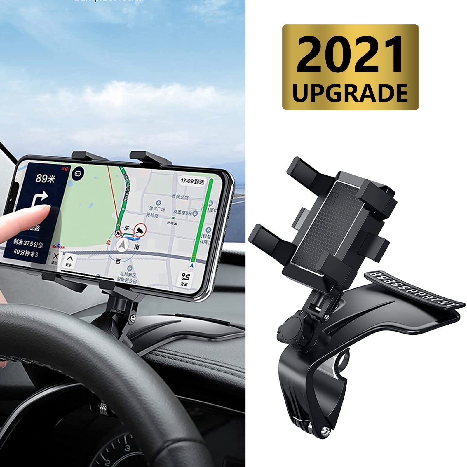 Universal Car Phone Holder Mount 360 Degree Rotation Dashboard 