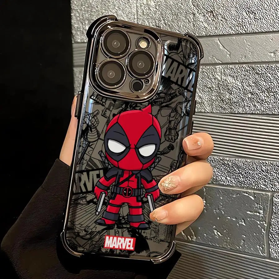 Soft Cover Phone Case for Apple iPhone 16e 13 Plus 16 11 14 15 Pro MAX 12 Spider Man Marvel