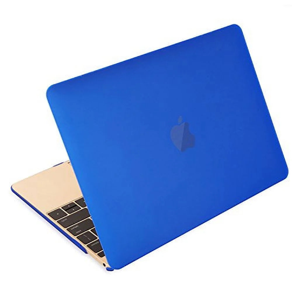 New Macbook 12 Inch Case, Ultra Slim Smooth Matte Finish Hard Shell See through Protective Cover for Macbook 12" with Retina Display A1534 (2016 / 2015 Newest Version), Blue