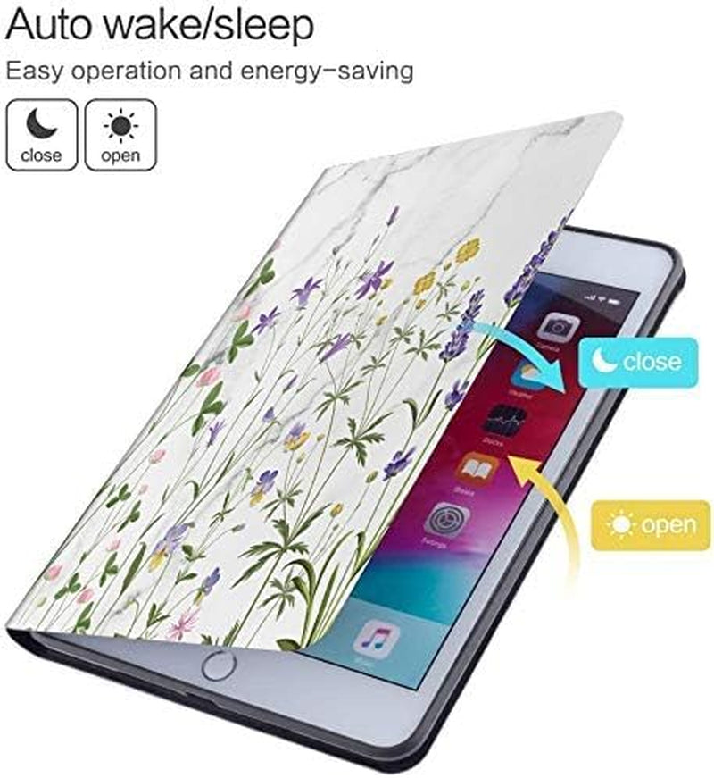 TPU Case for Ipad Mini 4 / Ipad Mini 5 (5Th Generation 2019), Auto Sleep/Wake with Apple Pencil Holder [Anti Fingerprint][Anti Dirt][Waterproof][Anti Scratch] Case Cover (Country Garden)