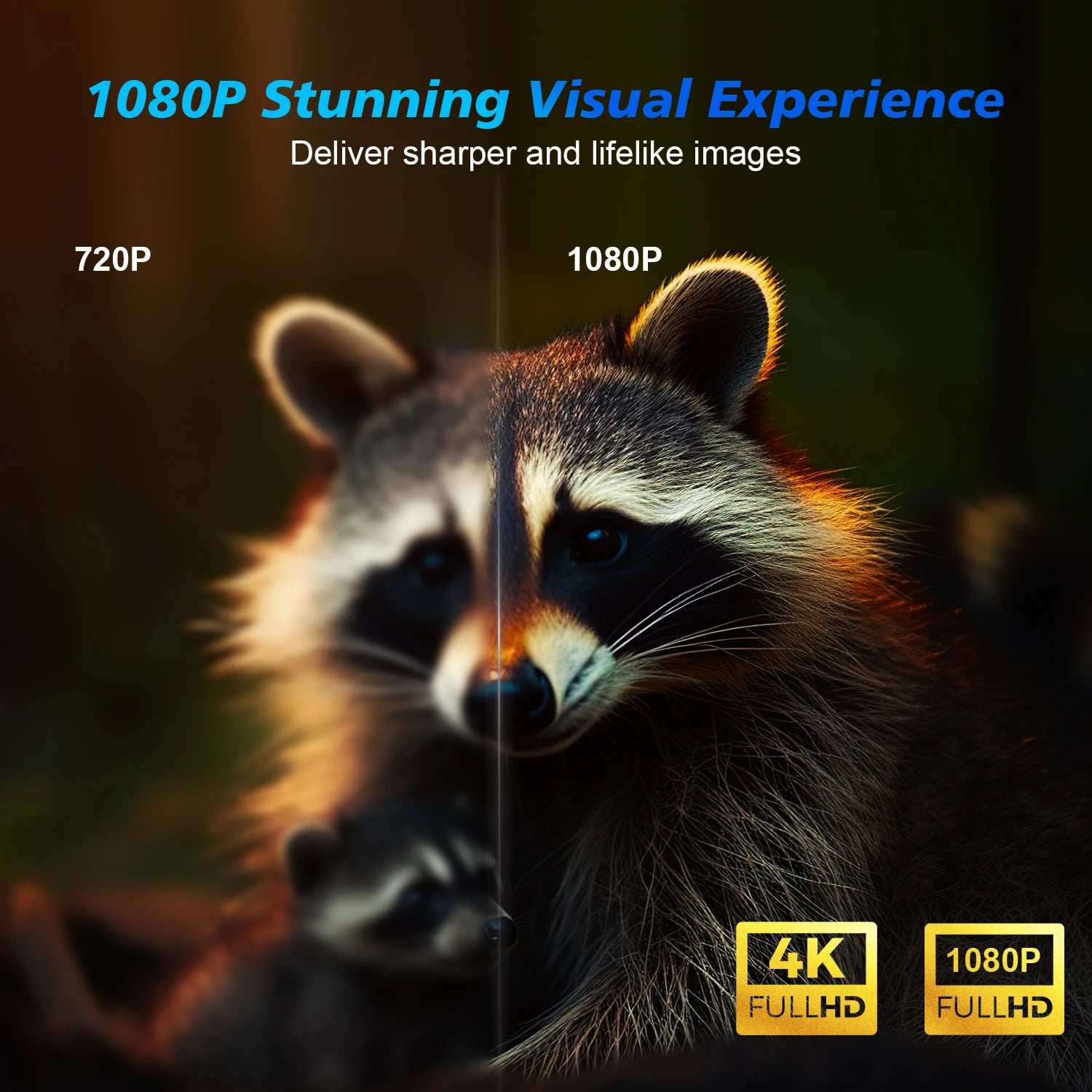 Auto Focus Smart Projector Android11 4K 580ANSI Full Wifi6 BT5.0 Allwinner H713 Voice Control Home Cinema Theater