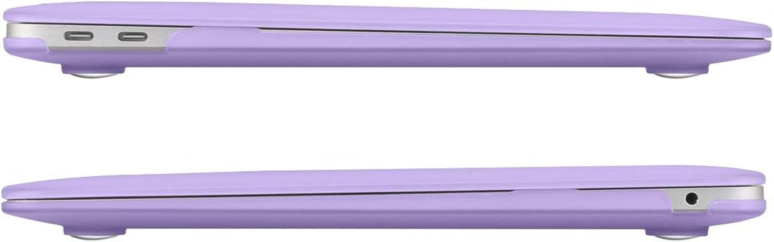 2022 2021 Macbook Air 13 Inch Case A2337 M1 A2179 A1932, Hard Shell Case Cover Compatible with Macbook Air 13 Inch with Retina Display & Touch ID (2018-2022), Purple