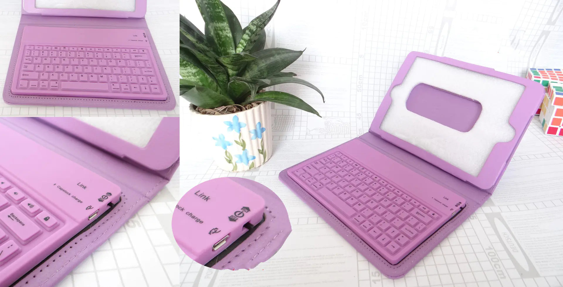 Universal Bluetooth Keyboard Case for iPad Mini 1-4