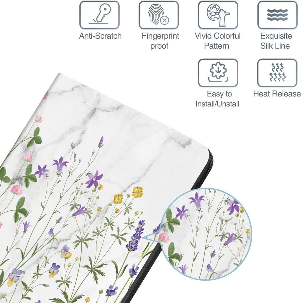 TPU Case for Ipad Mini 4 / Ipad Mini 5 (5Th Generation 2019), Auto Sleep/Wake with Apple Pencil Holder [Anti Fingerprint][Anti Dirt][Waterproof][Anti Scratch] Case Cover (Country Garden)