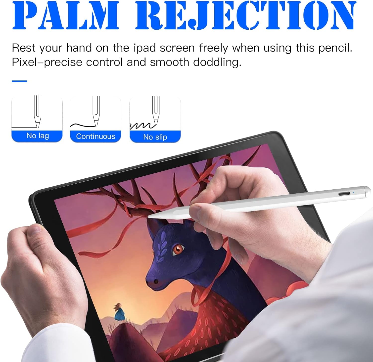 Stylus Pencil for Apple Ipad Pro 2021, Ipad Pro 5Th &4Th Generation 12.9/11, Ipad Air 5Th &4Th Generation, Precise Writing [Tilt Creative]