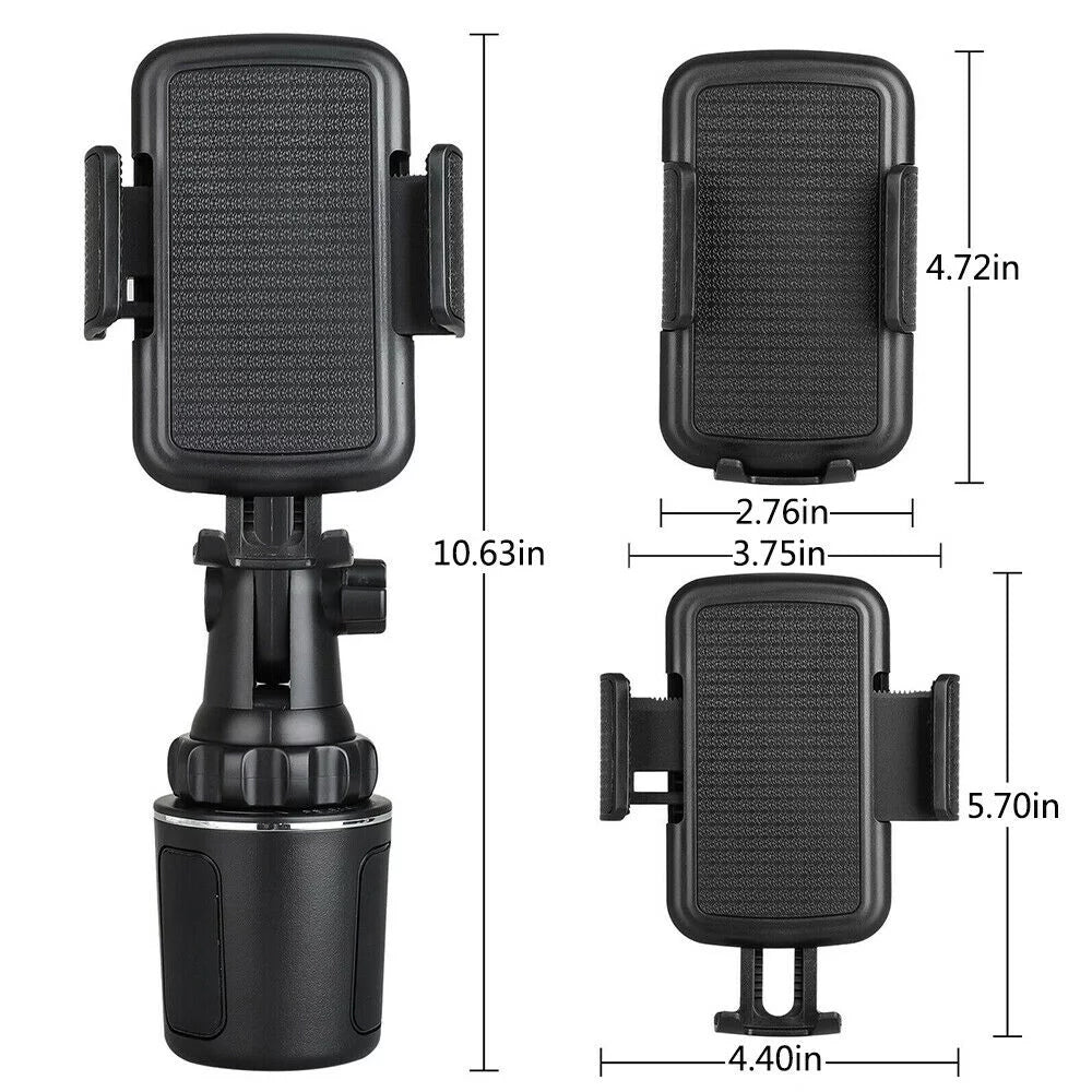 Car Phone Holder Mount,Universal 360 Adjustable , Car Cup Holder for All Smartphones
