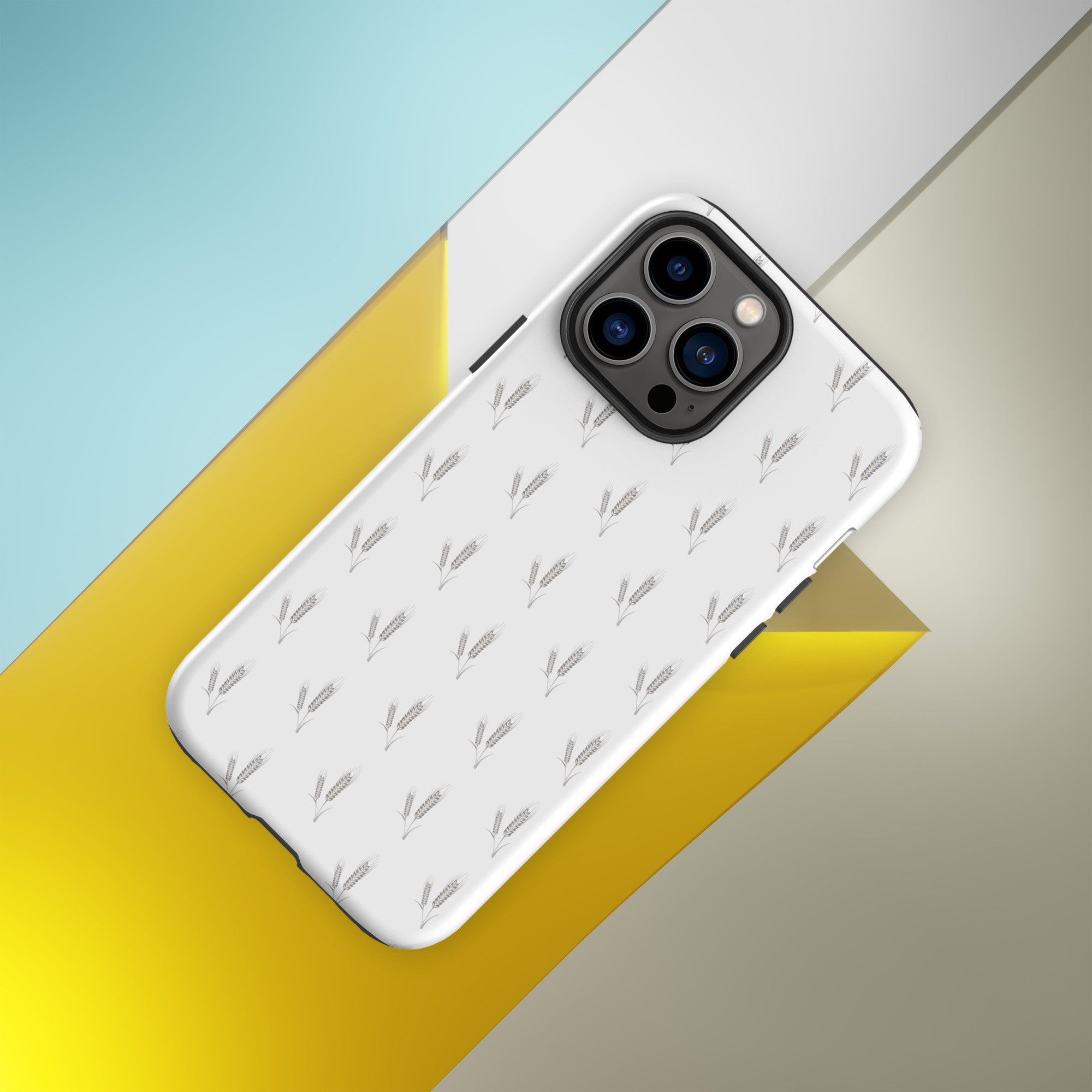 Grano Pattern Tough Case for iPhone® - White-10