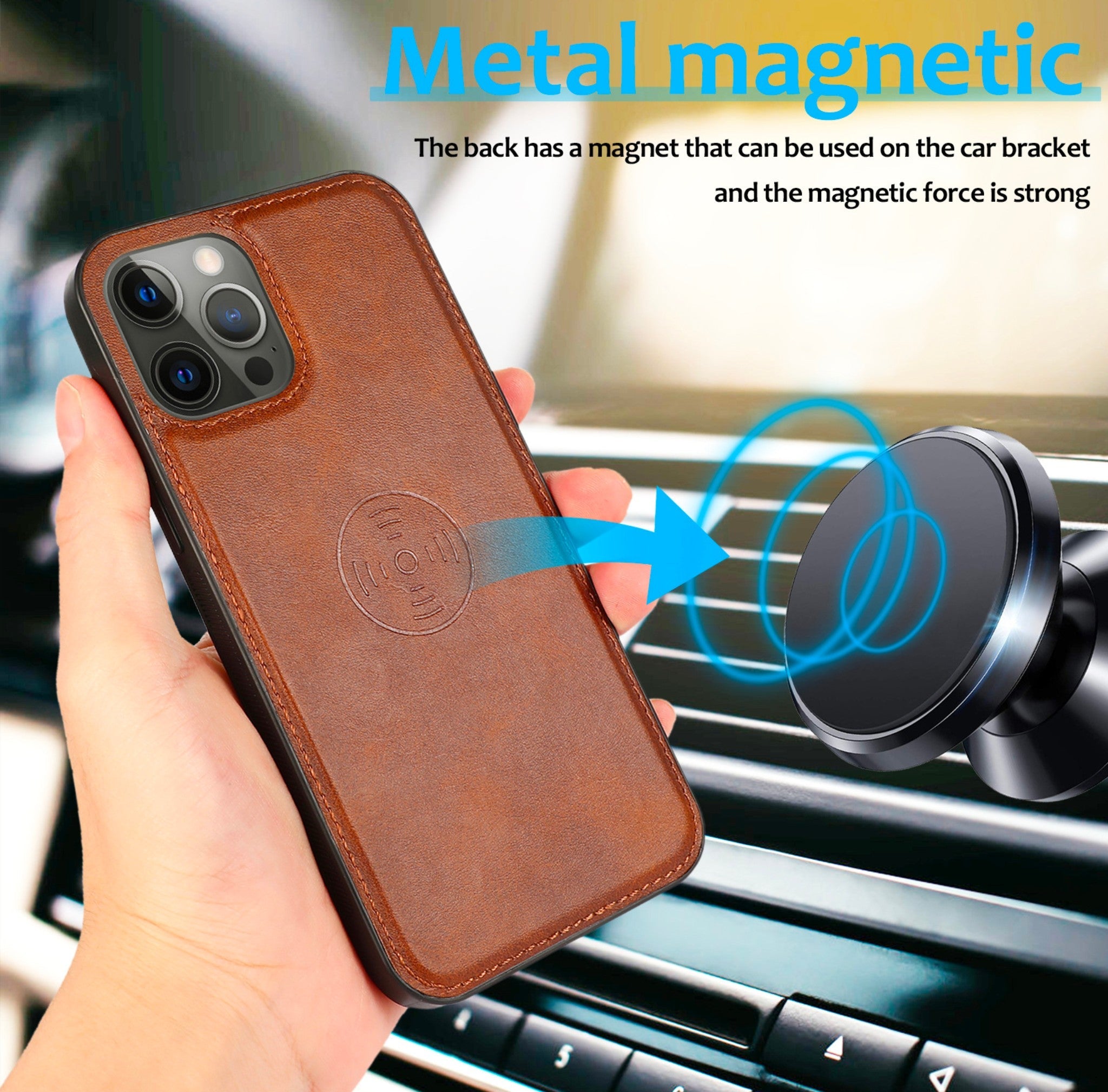 iPhone 14 Anacotte leather phone case magsafe model