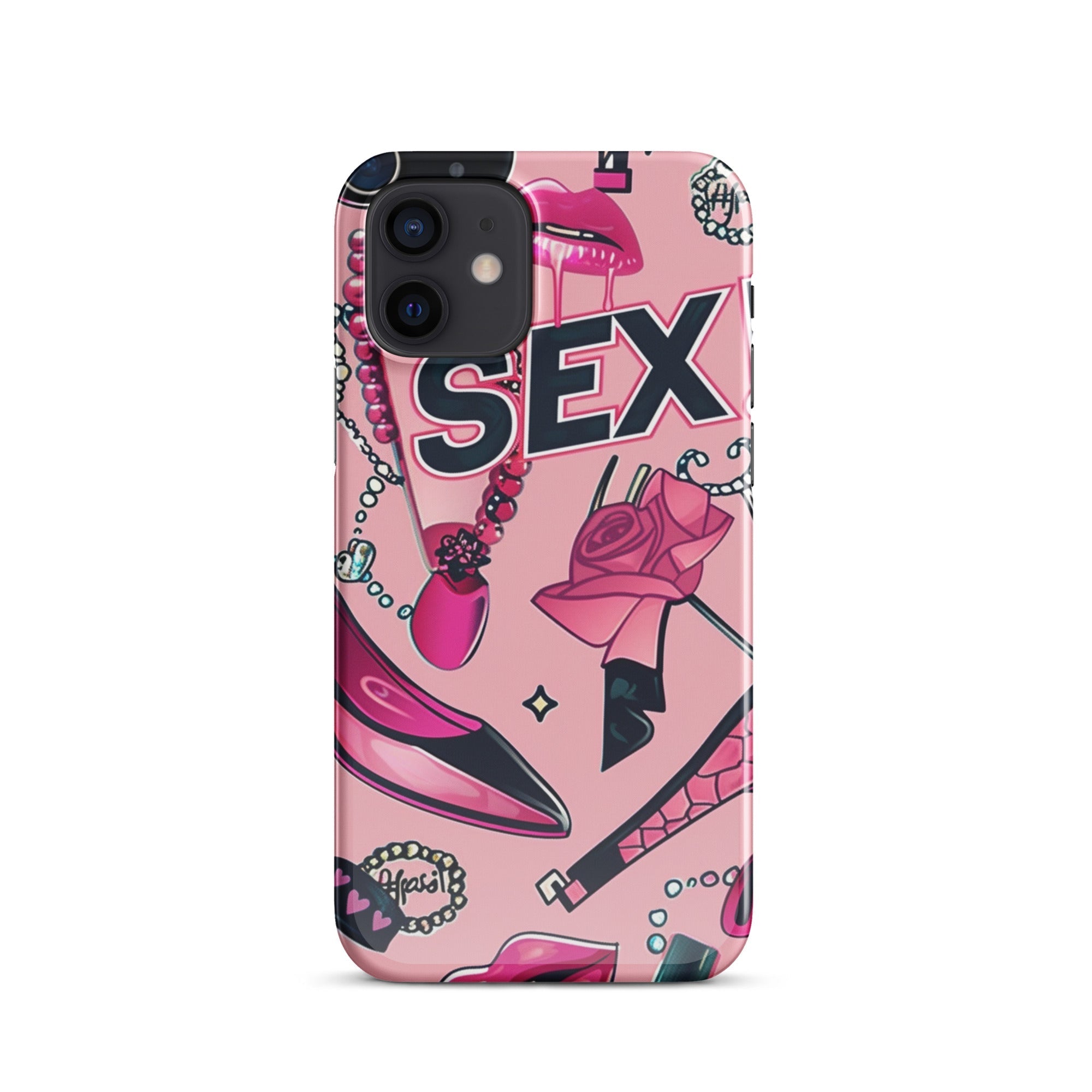 Pink Love Phone case for iPhone-8