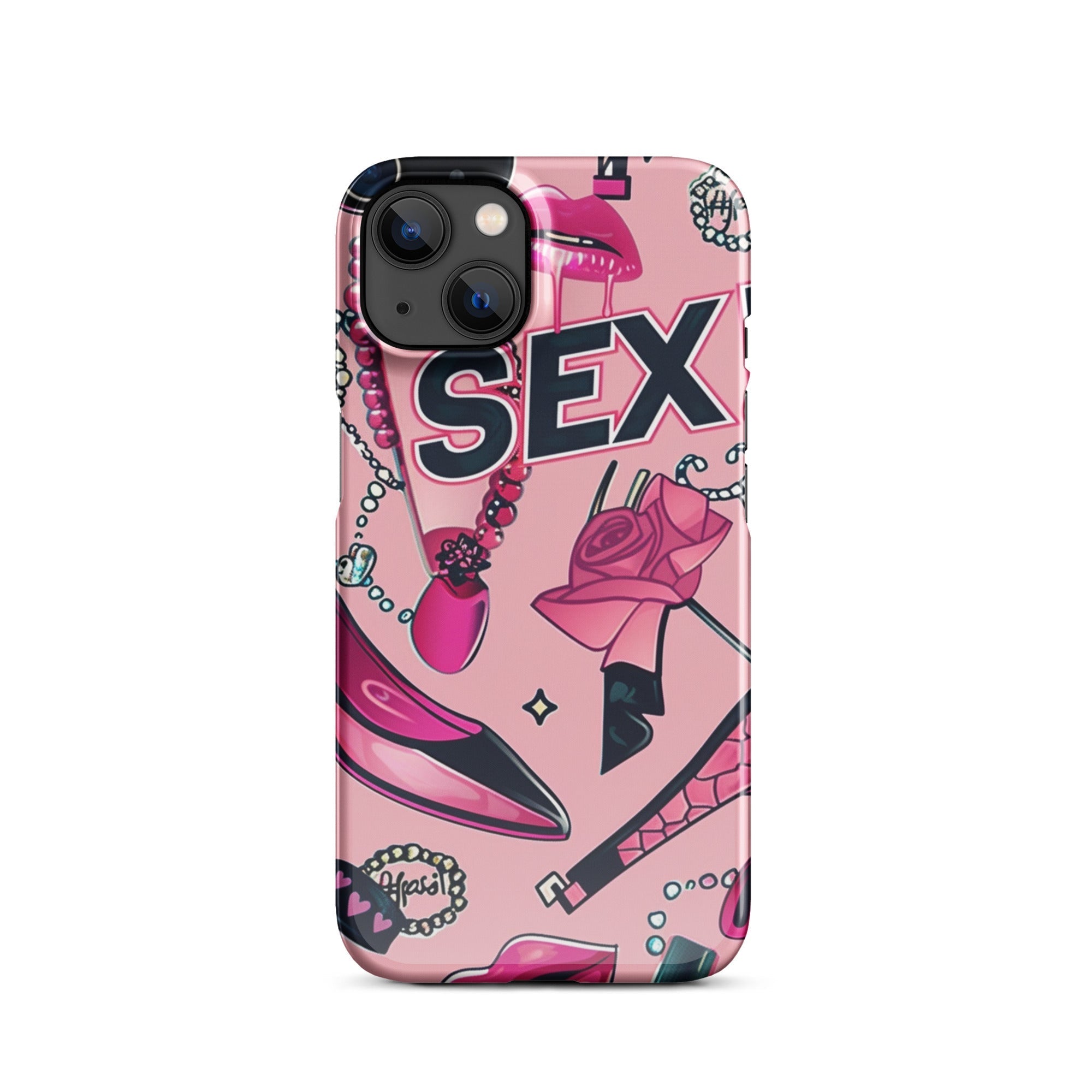 Pink Love Phone case for iPhone-16