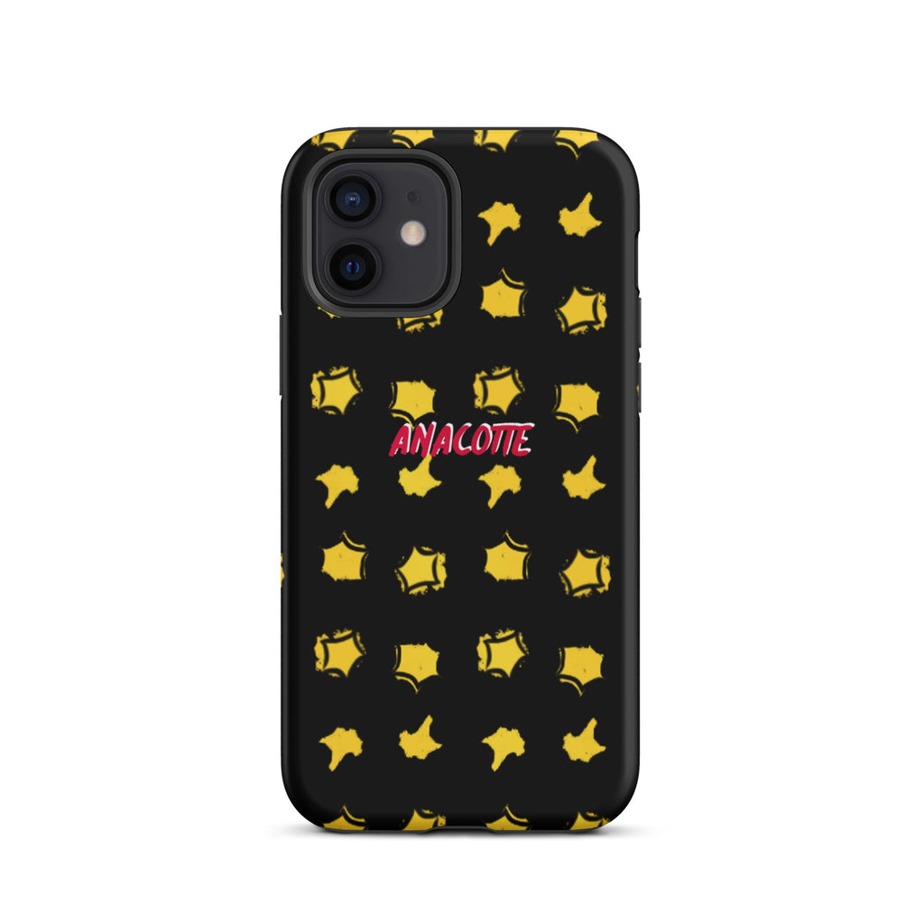 iPhone 14, 13, 12, 11 Christmas Theme iPhone Cases Star Black Anacotte-7