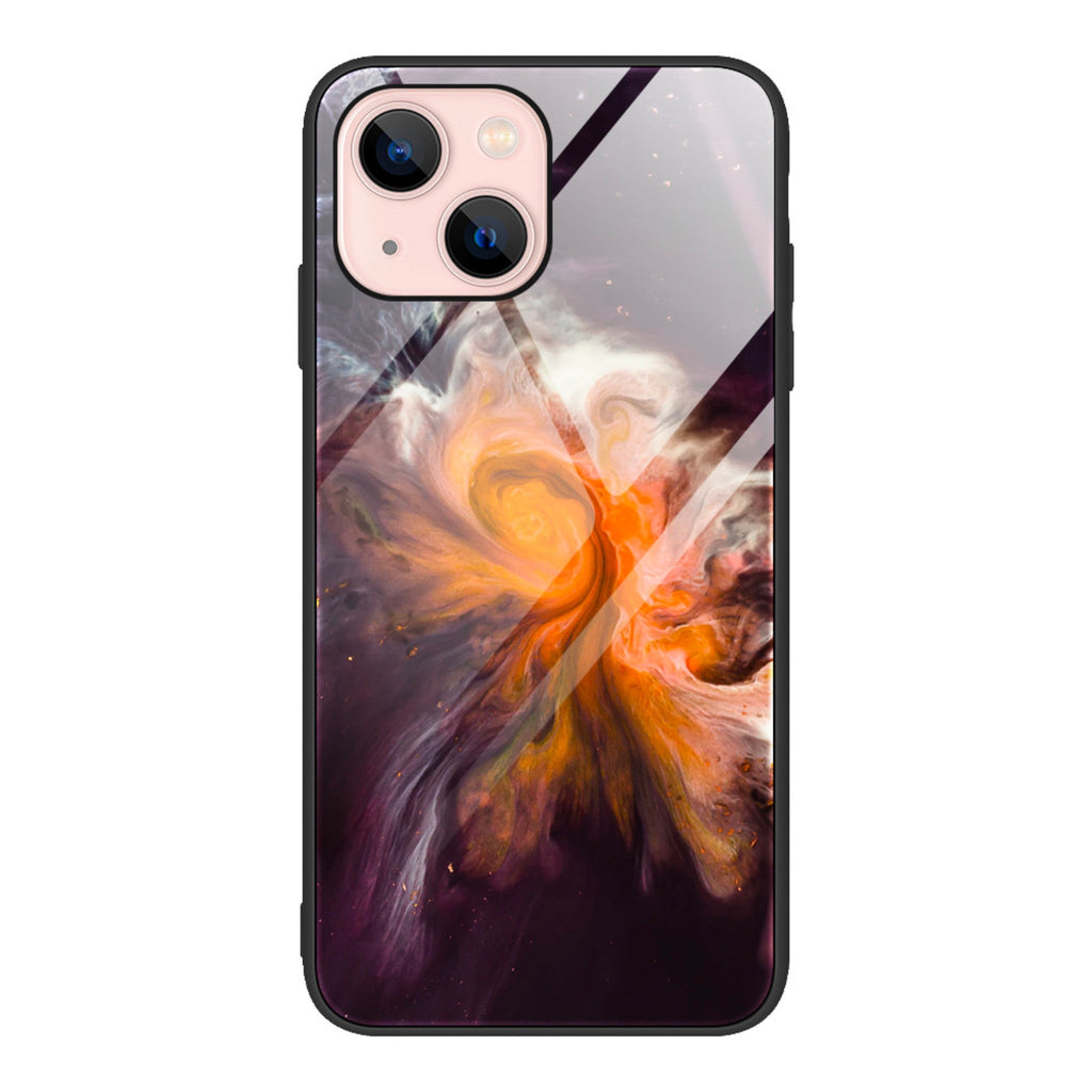 tpu tempered glass phone case for iPhone13 marble glass case